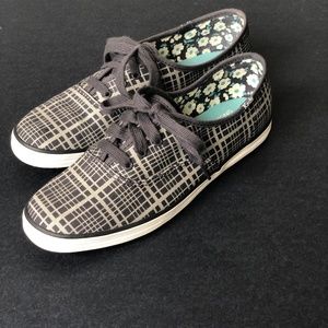 EUC Keds Champion Hanky Plaid Gray Shoes, 6.5